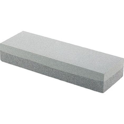 Muller – Pierre à aiguiser en carbure de silicium 150 x 50 x 25 mm – 1 face grossière et 1 face moyenne – Pour affûtage précis d'ébauchoirs
