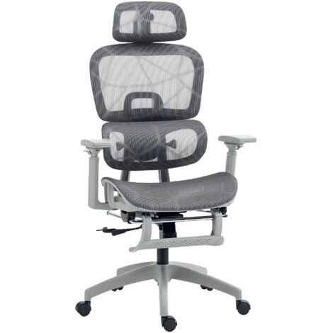 Multi-Adjustable Mesh Office Chair - Grey