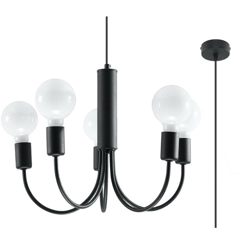 Lampada a sospensione piccolo 5 l nero: 0, b: 46