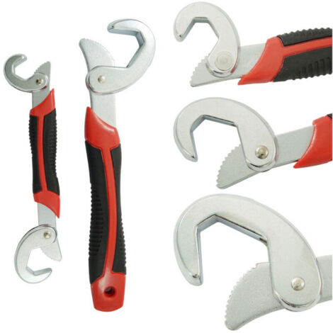 Multi Chiave Chrome Dadi Bulloni 3 In 1 Universale Autoblocco Snap N Grip 2 Pz