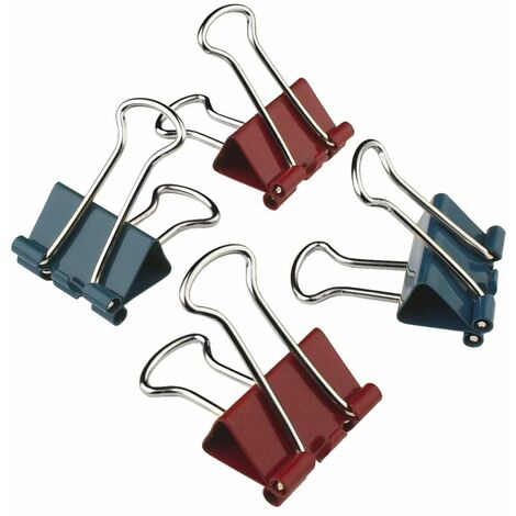 Multi-Clips 19 mm Stahl farbig sortiert 4 Stück