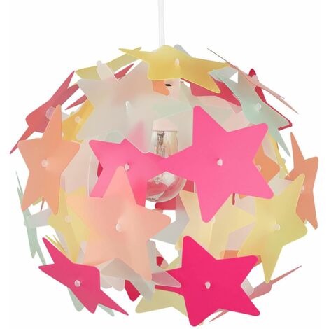 main image of "Multi Coloured Stars Easy Fit Light Shade"