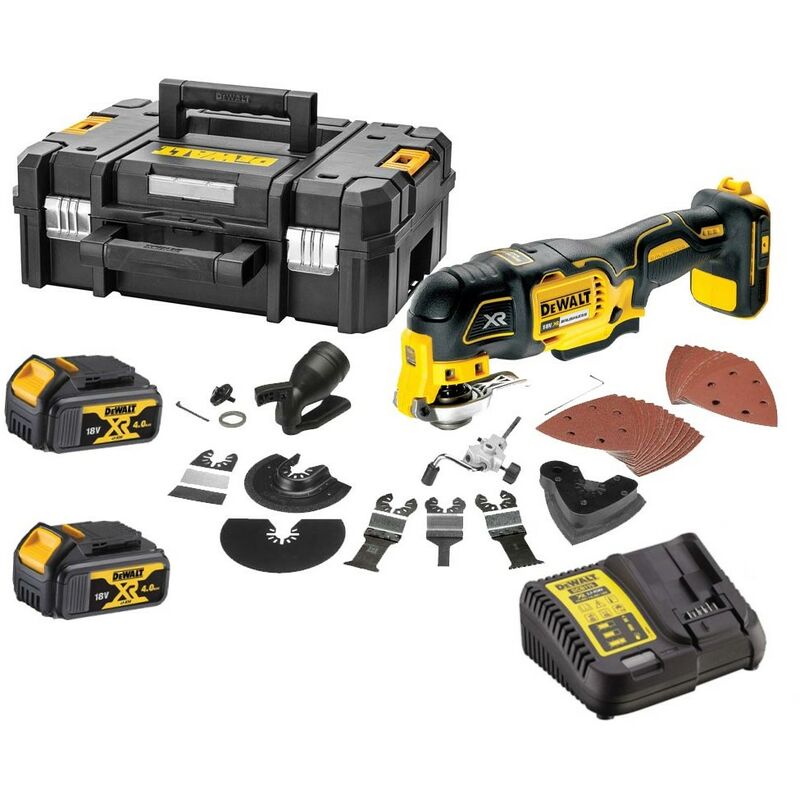 Outil multifonctions sans fil DEWALT DCS355M2 Batterie 4Ah 32 accessoires TSTAK - vue 2