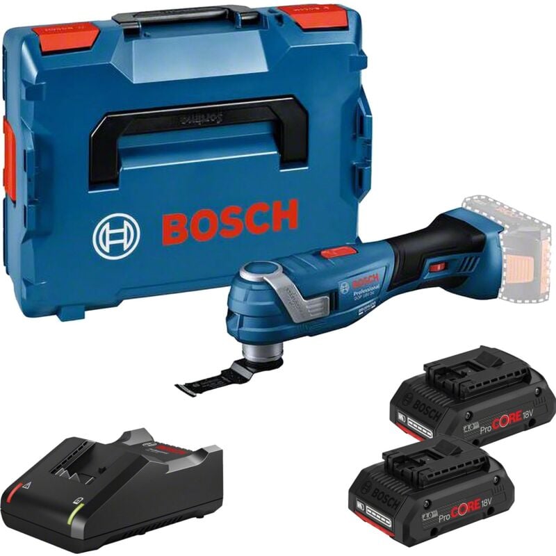 Multi-Cutter sans fil gop 18V-34 Bosch 2x 4,0 Ah ProCORE + chargeur en boîte l 136