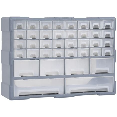 Multi-drawer Organiser with 38 Drawers 52x16x37.5 cm vidaXL