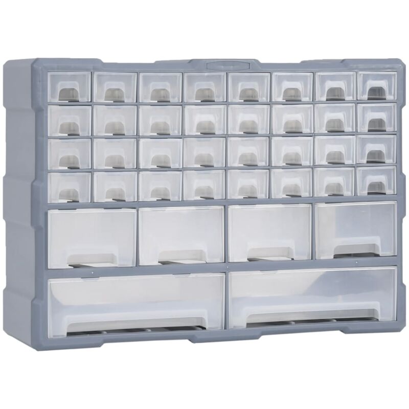 Multi-drawer Organiser with 38 Drawers 52x16x37.5 cm Vidaxl