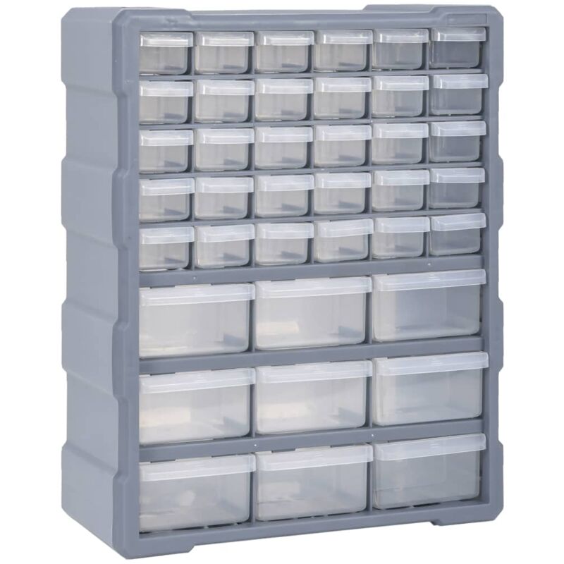 Multi-drawer Organiser with 39 Drawers 38x16x47 cm vidaXL