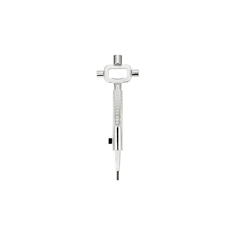 Multi Fonction Clef Carré, Clé en Croix, Clé de Construction Universelle, Clé avec Echelle, Clé universelle pour Armoires Electriques, Peut Etre