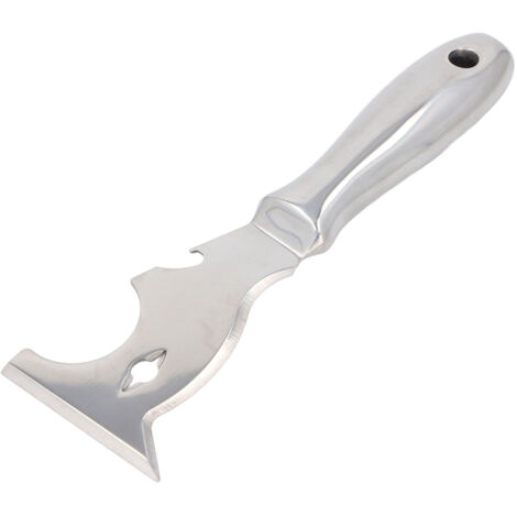 Multi Function Putty Cutter Stainless Steel Blade Comfortable Grip Paint Scraper for Painting and Appearance Preparation