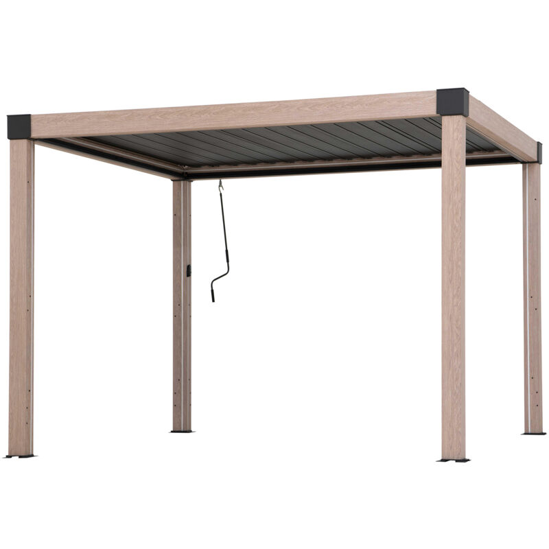 Sunjoy Multi Pergola Matterhorn In Eiche - 306cm X 306cm