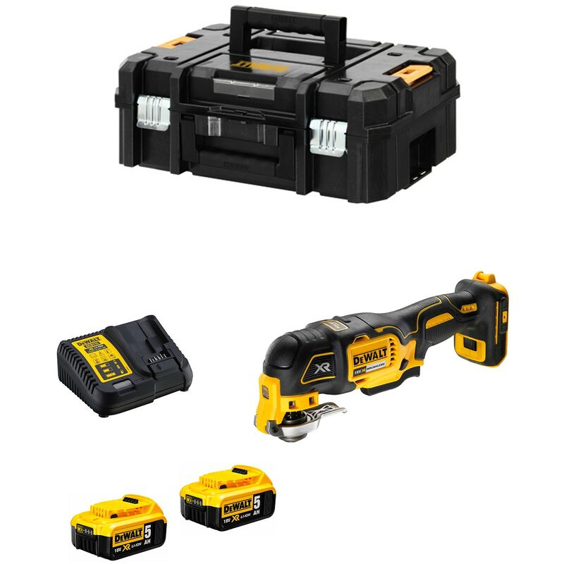 

Multi-Herramienta DeWALT DCS355P2T (2 x 5,0 Ah + DCB115 + TSTAK II)