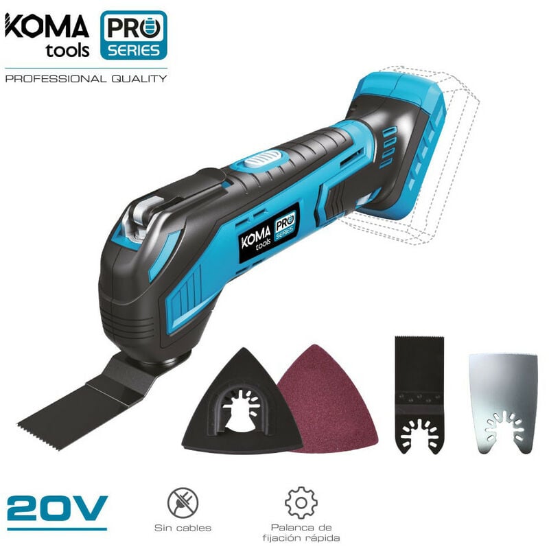 Multitool 20v (sans Batterie Et chargeur) 31.3x11cm Koma Tools Pro Series Battery