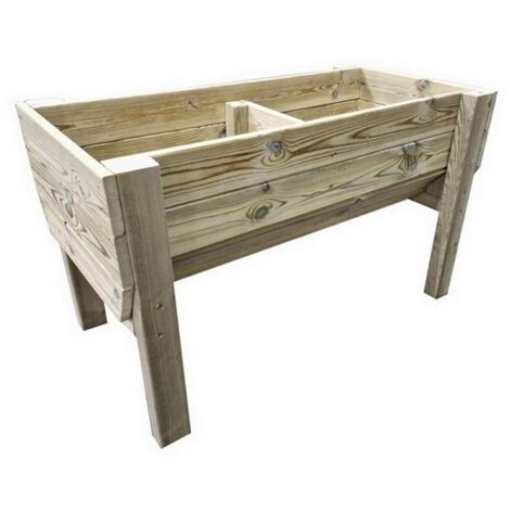Multi Pack of 3 - Raised Veg Trug Garden Planter - Scandinavian Redwood - L52 x W180 x H60 cm - Minimal Assembly Required