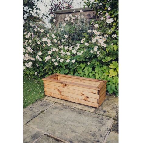 Multi Pack of 3 - Valley Trough Large - Timber Garden Planter - L39 x W100 x H32 cm