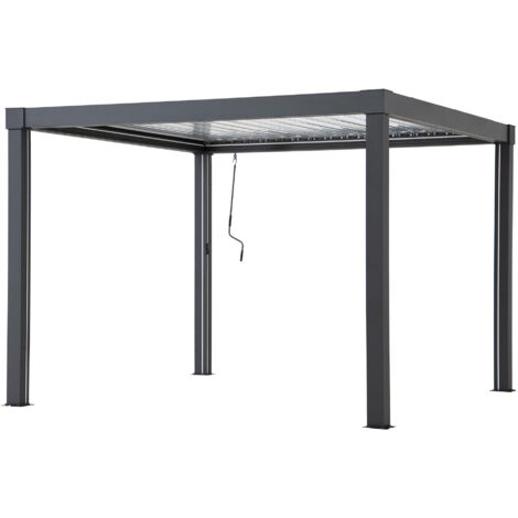 Multi Pergola MATTERHORN in Anthrazit - 306cm x 306cm