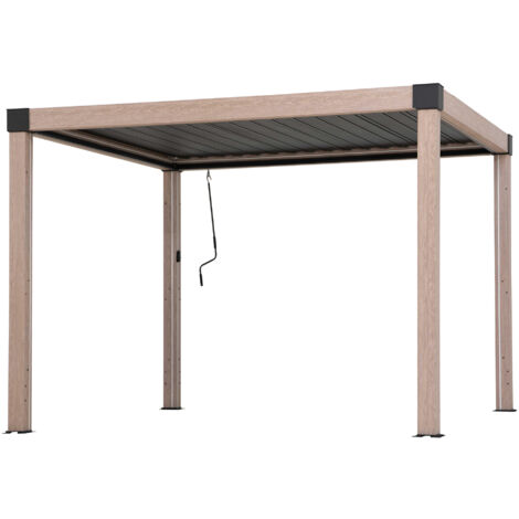 Multi Pergola MATTERHORN in Eiche - 306cm x 306cm