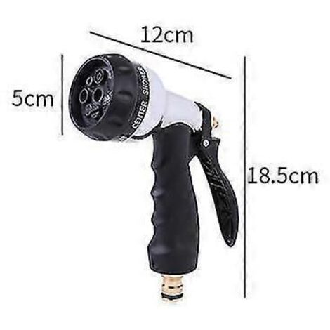 Multi-purpose Garden Water Gun, Car Wash Water Gun, 7 Function Metal Water Gun, Flower Watering Water Gun