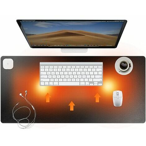 Heated Desk Pad with Touch Control and 3 Speed for