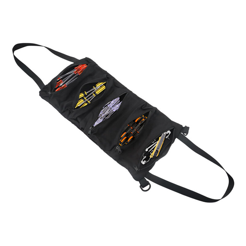 S-giant - Multi-purpose Roll-up Tool Bag Car Suspension Type Belt 8 Zipper Bag Tool Bag Suspension Type Storage Bag Car Rear Seat Suspension Type