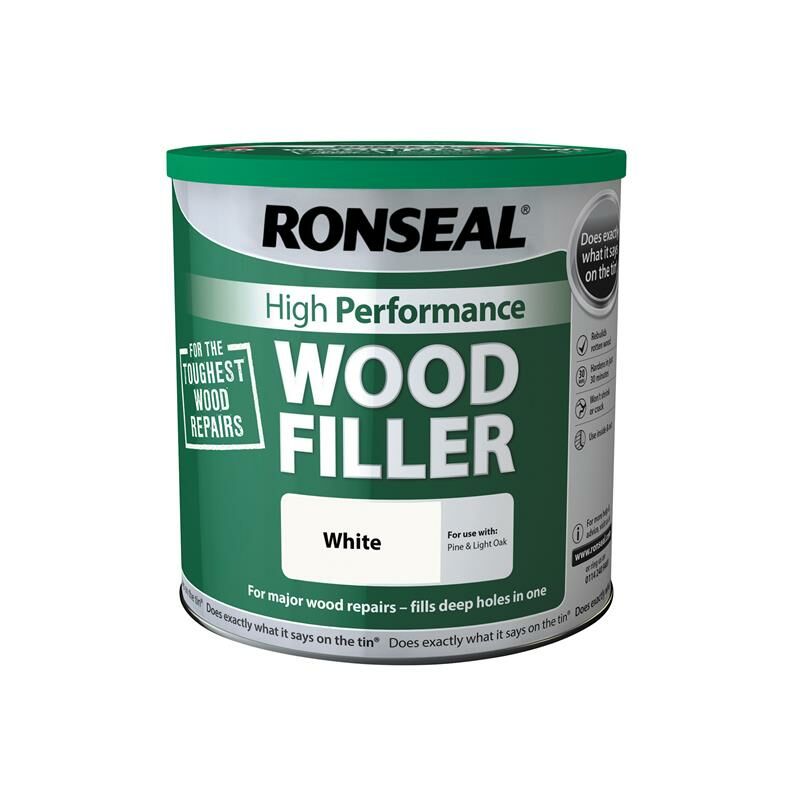 Ronseal - 38239 High-Performance Wood Filler White 3.7kg RSLHPWFW37K