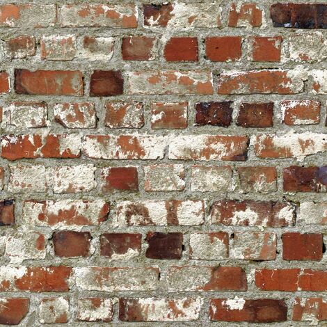 main image of "Multi / Rustic Red - 102538 - Loft - Brick - Retro - Muriva Wallpaper"