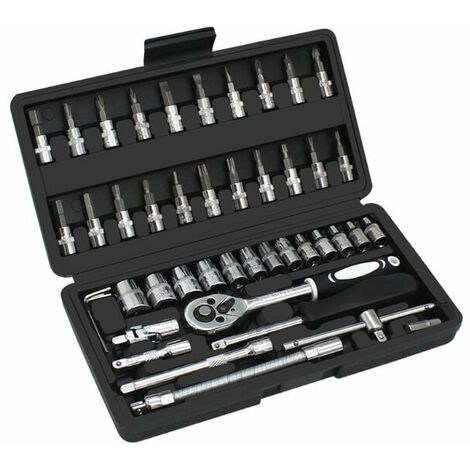 Multi-Tool-Box, Steckschlüssel-Satz mit Box - 48-tlg