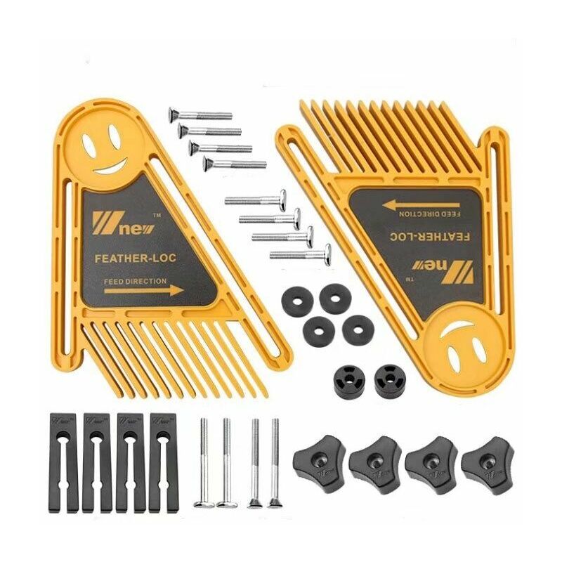 Multi-Usage Bois Fraise Double Featherboards Feather Loc Tableau pour Scies Circulaires de Table Router & Tables Clôtures Outils Mitre Gauge Fente