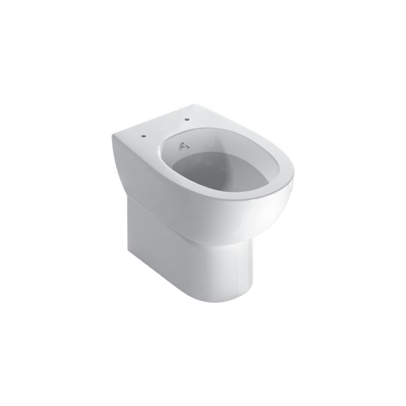 Multi WC/bidet sur pied en céramique 54x36 cm Globo 4All MDB01BI Blanc - Céramique - Avec couvercle de toilette