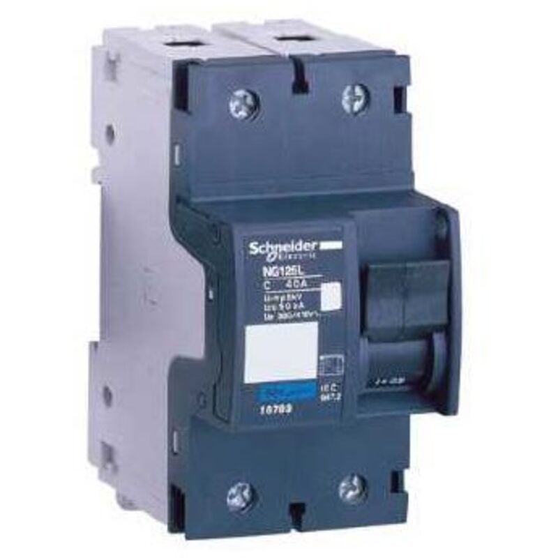 Schneider 18788 Disjoncteur modulaire multi 9 ng125l 2 pôles 10 a courbe c