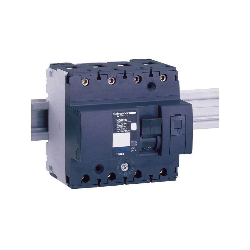 Schneider Electric - Schneider 18828 disjoncteur modulaire multi 9 ng125l 4 pôles 63 a courbe c