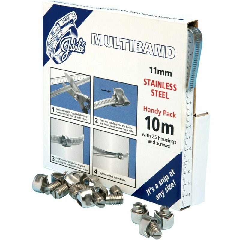 MB1806 11MMX10M Stainless Steel Band Dispenser Includes Screws - Jubilee