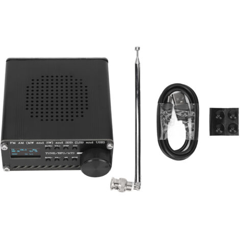 Multiband-Radioempfänger aus Aluminiumlegierung mit FM, AM (MW, SW), SSB (LSB, USB) und Frequenzscanner für den Heim- und Außeneinsatz