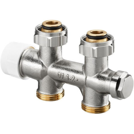 MULTIBLOCK T DROIT 3/4écrou x 3/4 M MONOTUBE/BITUBE