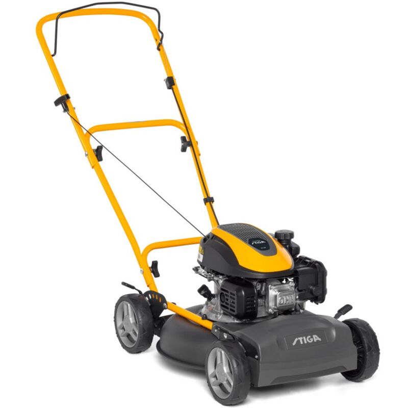 Multiclip 47 Tondeuse Thermique Poussée, 123 cc, 45 cm de Coupe, Système Mulching, Guidon Pliable - Stiga