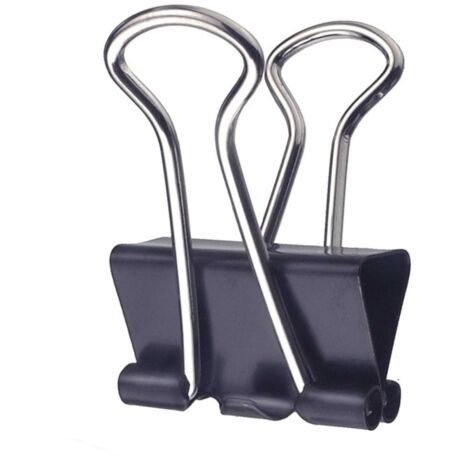 Multiclips clips 25 mm nero pezzi 12 - masidef
