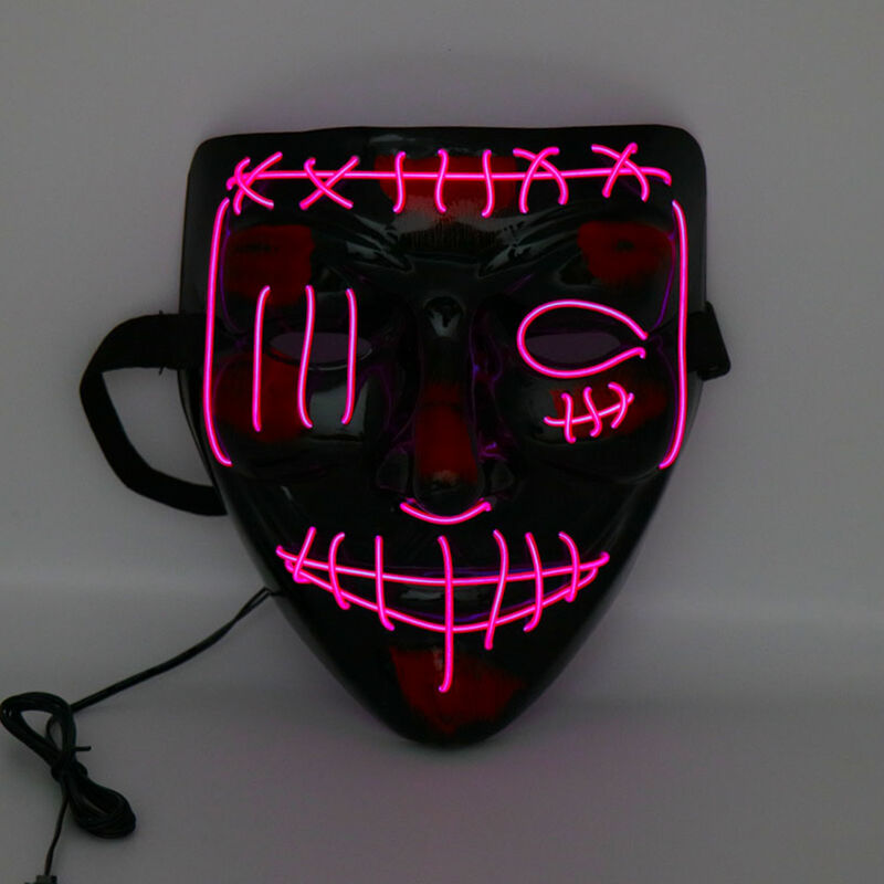 

Multicolor Halloween LED Light Up Manta Flash Grimace Manta de cosplay (rosa claro)