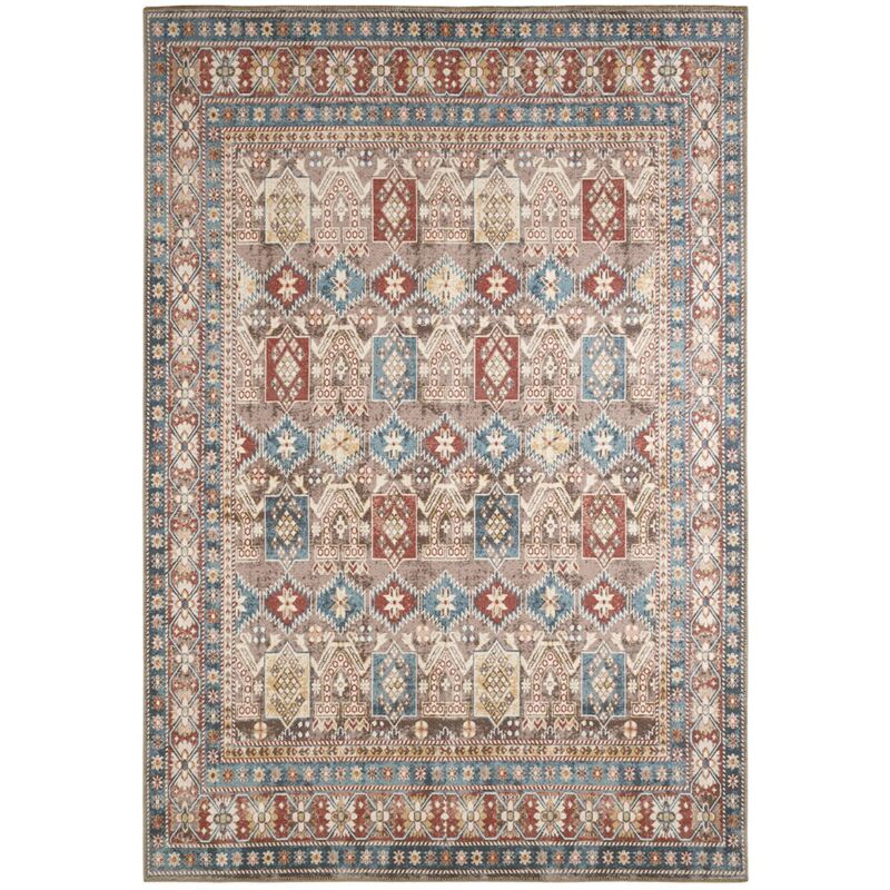 Sweeek Multicolored Oriental/persian Pattern Indoor Rug, Tomo, 160x120x0.5 Cm