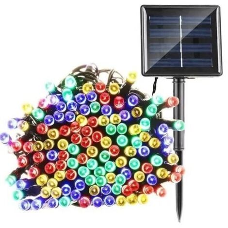 (Multicolore)Guirlande lumineuse - Solaire - 20M - 200 LED - Multicolore - 8 modes d'éclairage