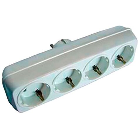 Multiconnecteur Bf 4 Prises Blanc Extension Prises Sécurisée - Bf