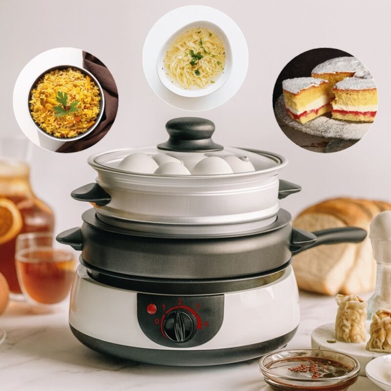 Multicooker 1,5L - 8 funzioni: cottura a vapore, frittura, cottura al forno