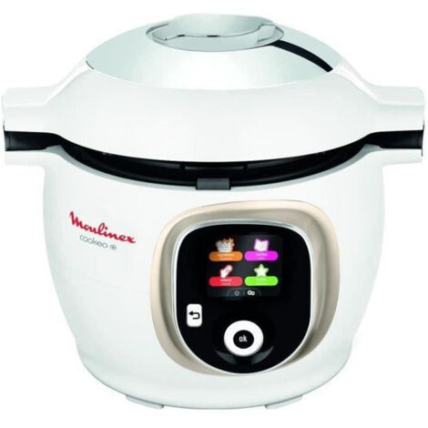 multicuiseur intelligent 6l 1600w blanc - ce851a10 - moulinex