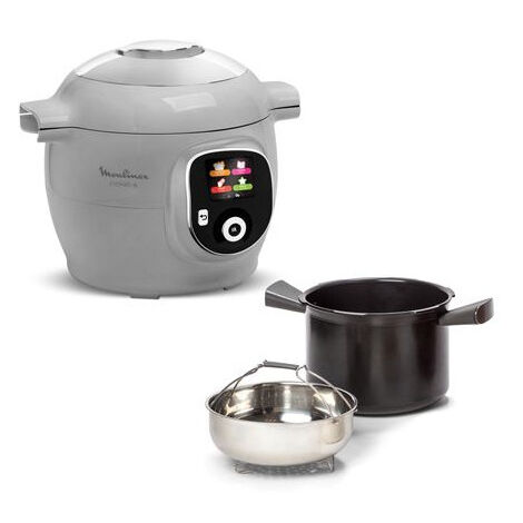 Multicuiseur intelligent haute pression Moulinex Cookeo 80 recettes CE854B10 1600 W Gris