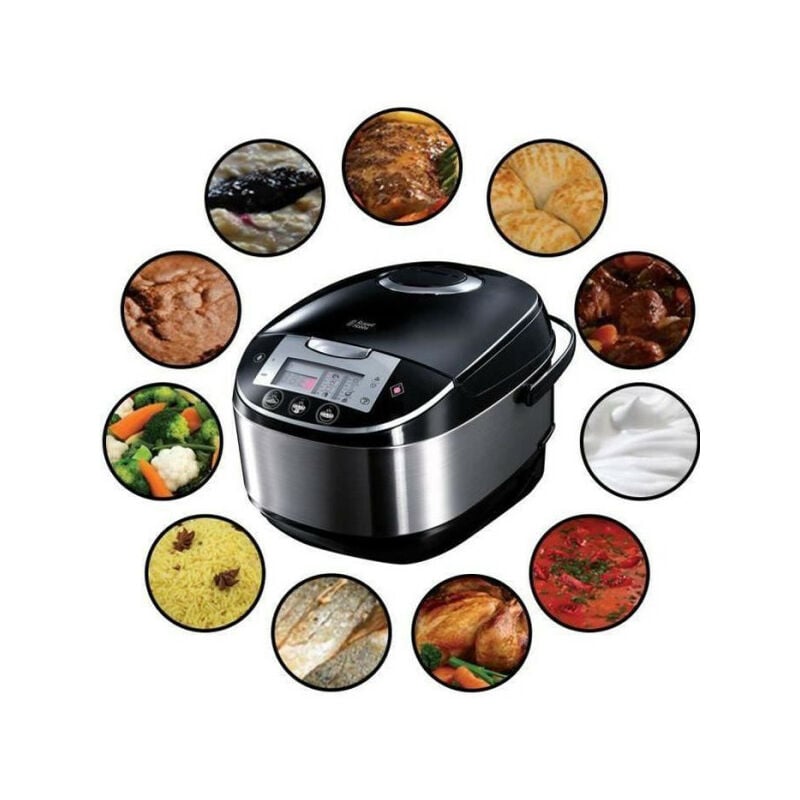 Multicuiseur - Robot Cuiseur Russell Hobbs 21850-56 - Capacité 5L - 11 programmes de cuisson - Départ différé 24h - 900W