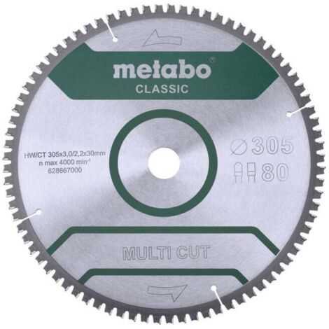 MultiCutClassic Metabo 305x30 80 FZ/TZ 5°neg /B