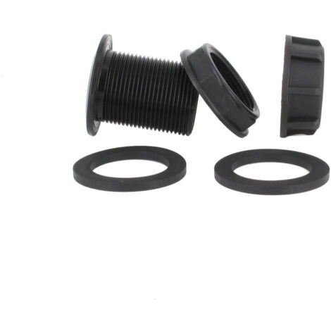 Multicuves – Passe paroi cuve eau 1000L fileté mâle 1''1/4 Pas Gaz – Installation facile avec joints fournis – Dimensions de perçage 40 à 50 mm