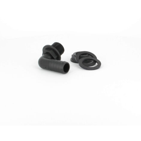 Multicuves – Trop-plein cuve eau 1000L – Raccord fileté mâle 3/4'' – Embout coudé Ø 20 mm – Installation facile sur cuve plastique