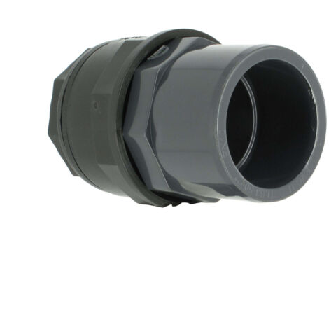 Multicuves – Trop-plein cuve eau 1000L – Sortie PVC 50/63 mm – Filetage mâle 1''1/2 – Installation facile avec écrou et joints