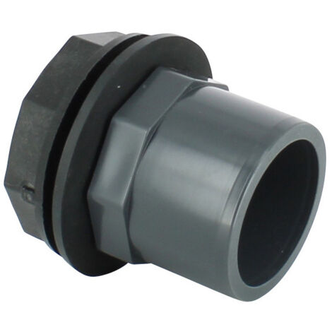Multicuves – Trop-plein cuve eau 1000L – Sortie PVC 50/63 mm – Filetage mâle 2'' – Installation facile avec écrou et joint inclus