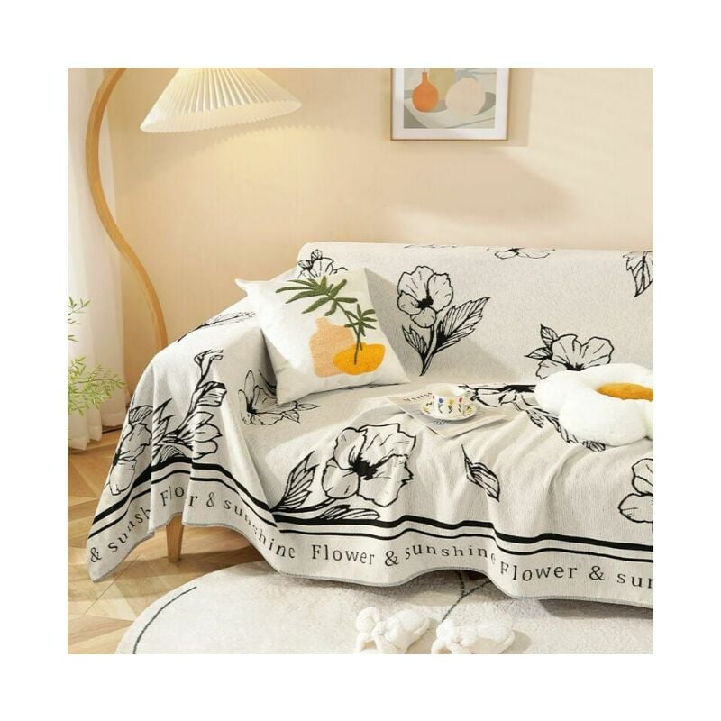 Alovez - Multifonction Jeté de Canapé Grande Taille,Plaid Canape Grande Taille Housse Canapé Réversible Couvre Canapé Jete de Canape Polyvalente avec