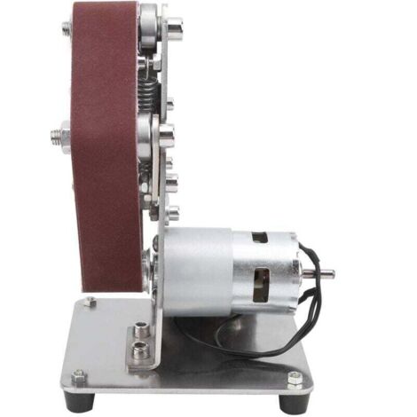 Multifonction ponceuse à bande, Ponceuse électrique avec métal, antidérapant et anti-poussière, papier de ponçage 10pièces (30x330 mm)pour rough grinding sharpening of tungsten steel turning(E